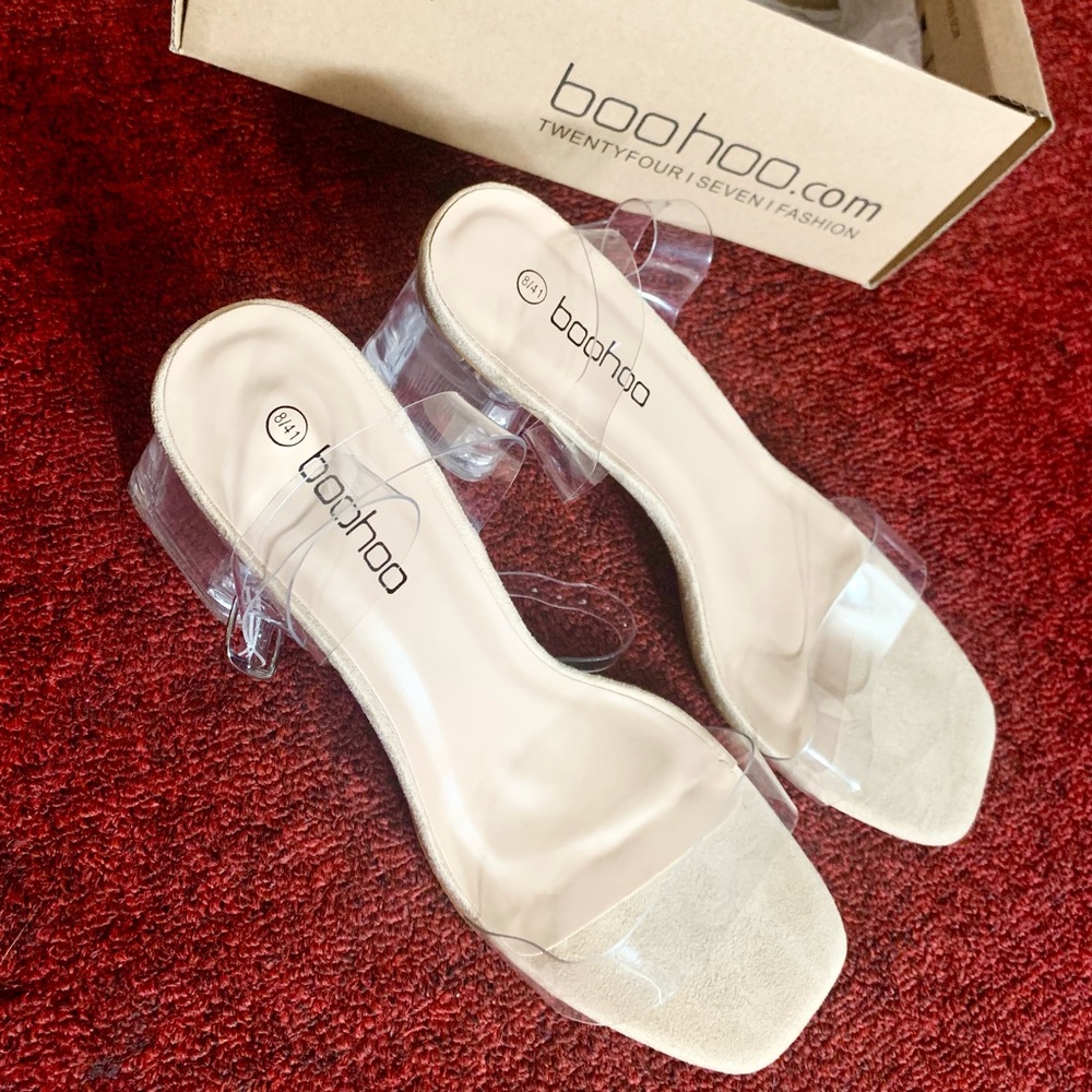 Clear Heels Platforms with Straps